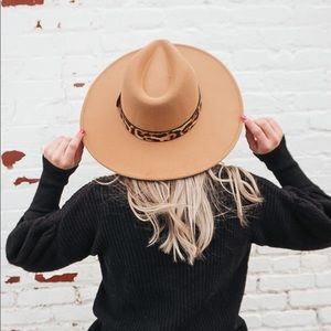 Tan Leopard Rancher Hat